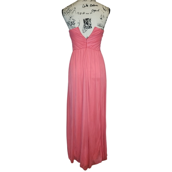 As U Wish Coral Strapless Prom Dress - Picture 9 of 14